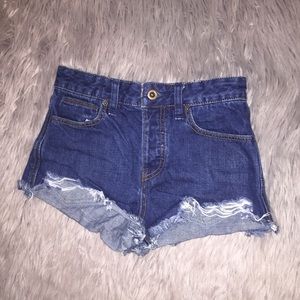 Free people denim shorts